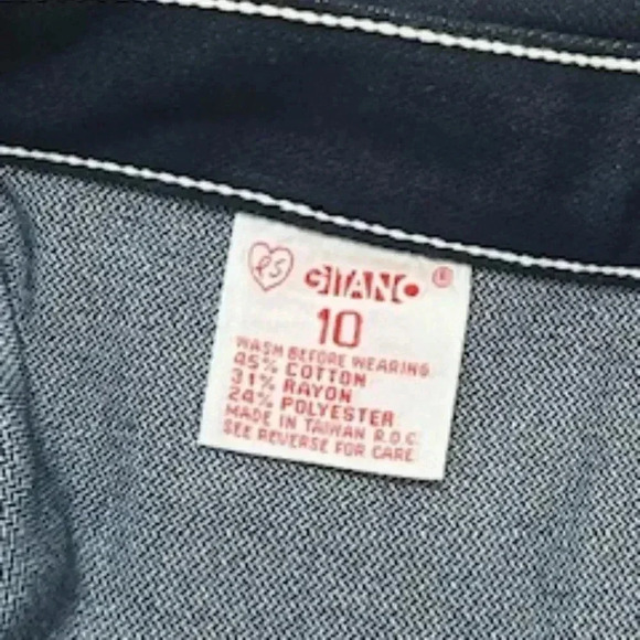 Vintage Gitano High Rise Straight Leg 80’s Dark Wash Denim Jeans Women’s Size 10 - Picture 6 of 10
